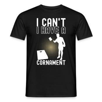 Cornhole Player Cornhole Board - Men's T-Shirt - black - Front - AI Model Male 178 light (178cm)