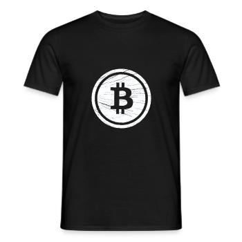 Hodler Bitcoin BTC Crypto Miner - Men's T-Shirt - black - Front - AI Model Male 178 light (178cm)