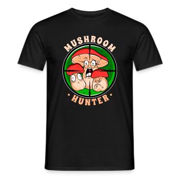 Chasseur de champignons Cueilleurs de champignons Producteurs de champignons - T-shirt homme - noir - Devant - AI Model Male 178 light (178cm)