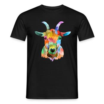 Goat Goats Goats Goat keepers - Men's T-Shirt - black - Front - AI Model Male 178 light (178cm)