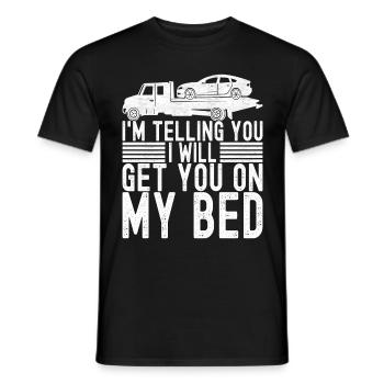 Service de remorquage de dépanneuse - T-shirt homme - noir - Devant - AI Model Male 178 light (178cm)