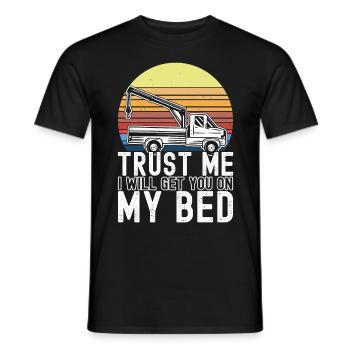 Service de remorquage de dépanneuse - T-shirt homme - noir - Devant - AI Model Male 178 light (178cm)
