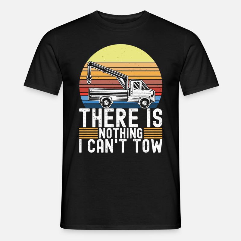 Abschleppwagen Abschleppdienst - Männer T-Shirt - Schwarz