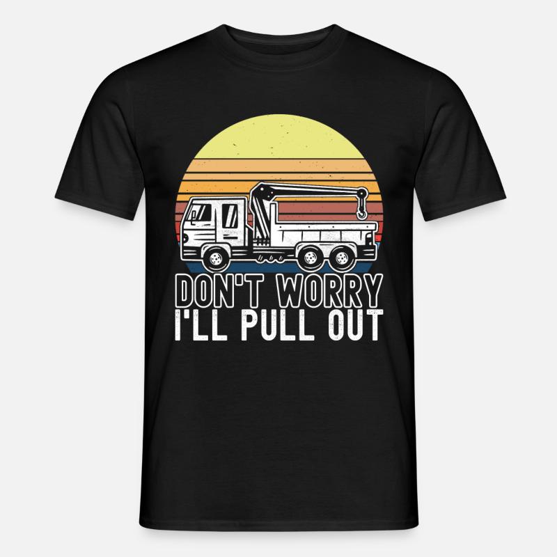 Abschleppwagen Abschleppdienst - Männer T-Shirt - Schwarz