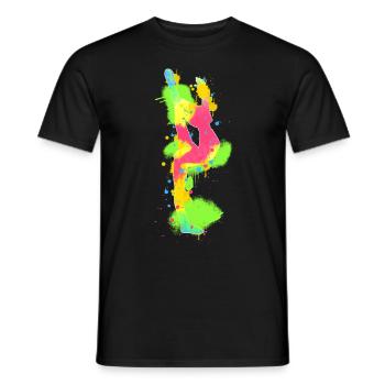Gymnastics Gymnastics Gymnastics Gymnastics - Men's T-Shirt - black - Front - AI Model Male 178 light (178cm)