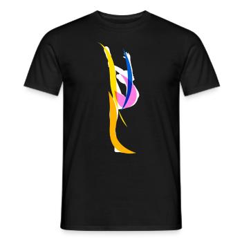 Turnen RSG Turnerin Gymnastics - Männer T-Shirt - Schwarz - Vorne - AI Model Male 178 light (178cm)