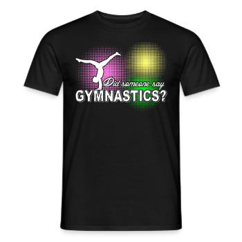 Gymnastics - Men's T-Shirt - black - Front - AI Model Male 178 light (178cm)