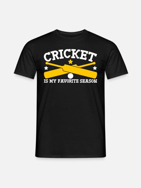 Cricket Season Cricket Bat - Men's T-Shirt - black