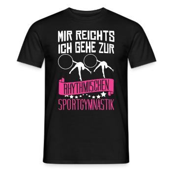 RSG Turnen Rhythmische Sportgymnastik - Männer T-Shirt - Schwarz - Vorne - AI Model Male 178 light (178cm)