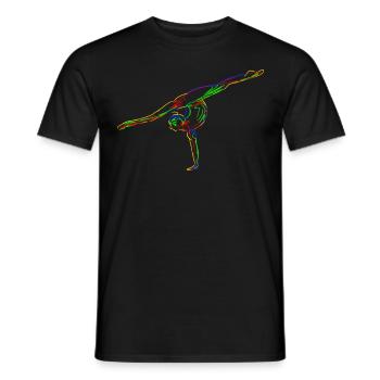 Rhythmic Gymnastics RSG - Männer T-Shirt - Schwarz - Vorne - AI Model Male 178 light (178cm)