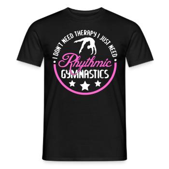 Rhythmic Gymnastics - Men's T-Shirt - black - Front - AI Model Male 178 light (178cm)