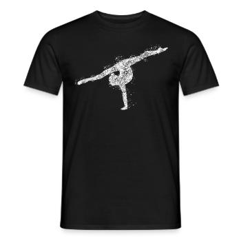 Turnen RSG Rhythmische Sportgymnastik - Männer T-Shirt - Schwarz - Vorne - AI Model Male 178 light (178cm)