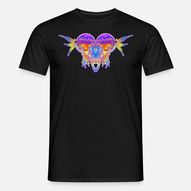 Cœur de triptymie - T-shirt homme - noir