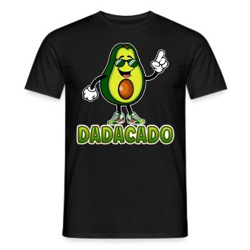 Dadacado | Avocat Papa Père Avocats Guacamole - T-shirt homme - noir - Devant - AI Model Male 178 light (178cm)