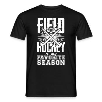 Field Hockey Player - Men's T-Shirt - black - Front - AI Model Male 178 light (178cm)