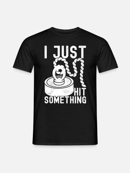 Magnet Fischer Magnet Fischen - Männer T-Shirt - Schwarz