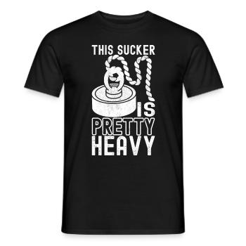 Magnet Fischer Magnet Pêche - T-shirt homme - noir - Devant - AI Model Male 178 light (178cm)