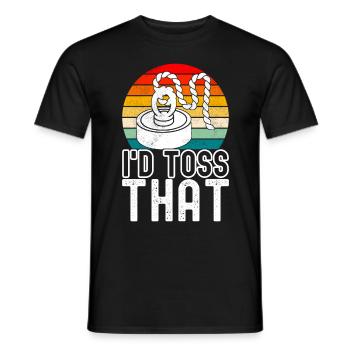 Magnet Fischer Magnet Pêche - T-shirt homme - noir - Devant - AI Model Male 178 light (178cm)