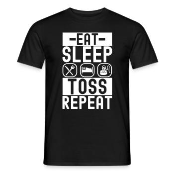 Magnet Fischer Magnet Pêche - T-shirt homme - noir - Devant - AI Model Male 178 light (178cm)