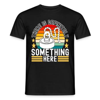 Magnet Fischer Magnet Pêche - T-shirt homme - noir - Devant - AI Model Male 178 light (178cm)