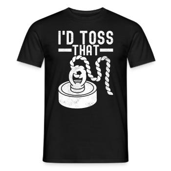 Magnet Fischer Magnet Pêche - T-shirt homme - noir - Devant - AI Model Male 178 light (178cm)