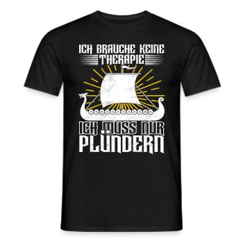 Wikinger Nordische Mythologie - Männer T-Shirt - Schwarz - Vorne - AI Model Male 178 light (178cm)