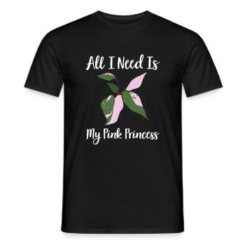 Hobby gardener | Houseplants Plants Gifts - Men's T-Shirt - black - Front - AI Model Male 178 light (178cm)