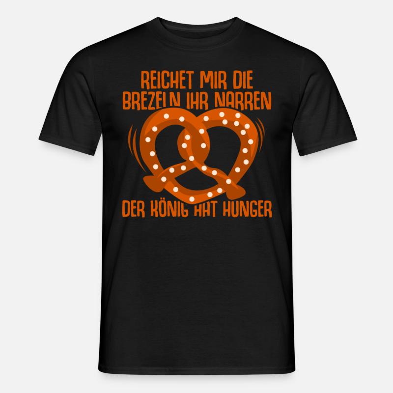 Brezeln Bäcker Bretzel - Männer T-Shirt - Schwarz