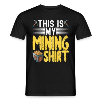Chercheurs d’or Extraction d’or - T-shirt homme - noir - Devant - AI Model Male 178 light (178cm)