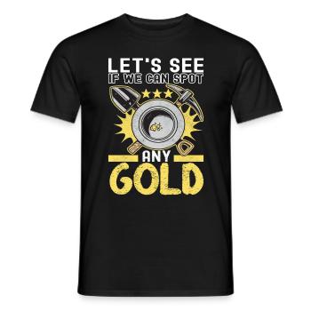 Gold Diggers Gold Mining - Men's T-Shirt - black - Front - AI Model Male 178 light (178cm)