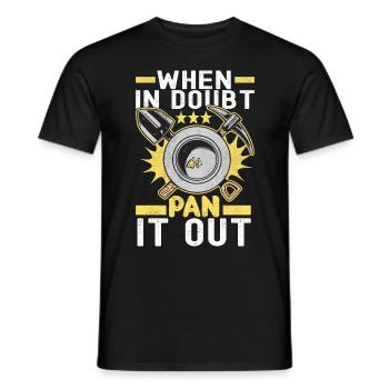 Gold Diggers Gold Mining - Men's T-Shirt - black - Front - AI Model Male 178 light (178cm)