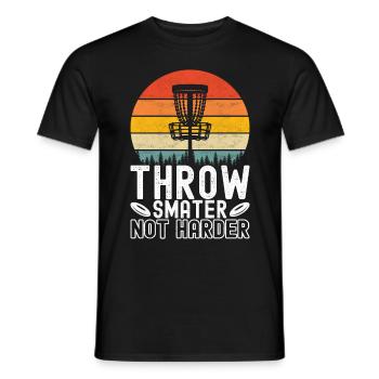 Disc Golf Disc Golfer - Men's T-Shirt - black - Front - AI Model Male 178 light (178cm)
