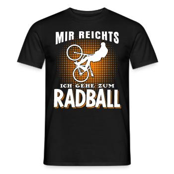 Radball Mir reichts Radballer - T-shirt homme - noir - Devant - AI Model Male 178 light (178cm)
