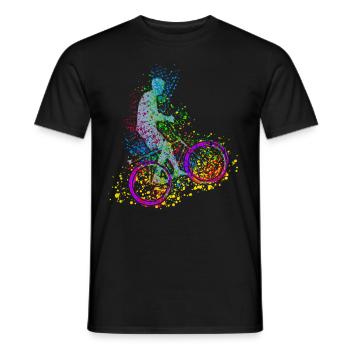 Radballer - Männer T-Shirt - Schwarz - Vorne - AI Model Male 178 light (178cm)
