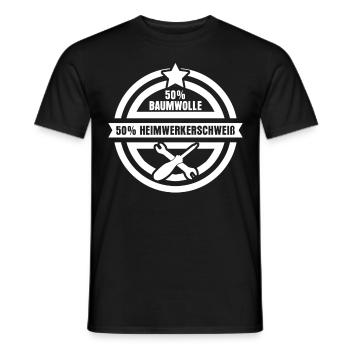 Heimwerker Schweiß Heimwerken - Männer T-Shirt - Schwarz - Vorne - AI Model Male 178 light (178cm)