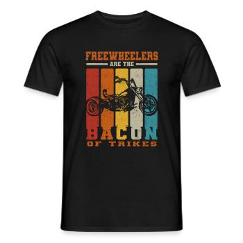 Trike Freewheeler | Triker Trike Motorcycle Gift - Men's T-Shirt - black - Front - AI Model Male 178 light (178cm)