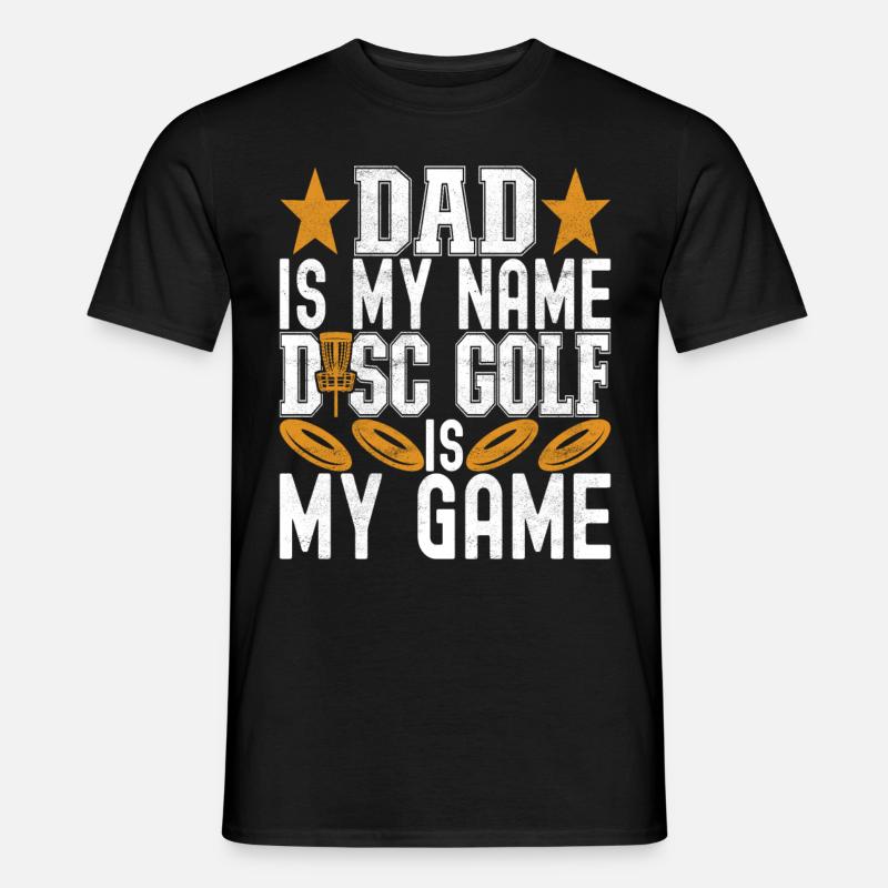 Disc Golf Discgolfspieler - Männer T-Shirt - Schwarz