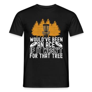 Disc Golf Disc Golfer - Men's T-Shirt - black - Front - AI Model Male 178 light (178cm)