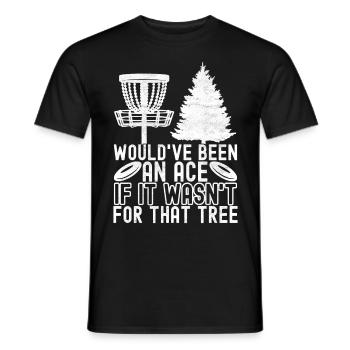 Disc Golf Disc Golfer - Men's T-Shirt - black - Front - AI Model Male 178 light (178cm)