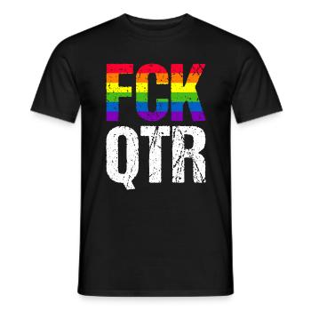 FCK QTR Fußball Fußballer - Männer T-Shirt - Schwarz - Vorne - AI Model Male 178 light (178cm)