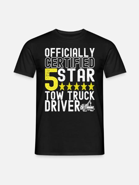 Abschleppwagen Abschleppdienst - Männer T-Shirt - Schwarz