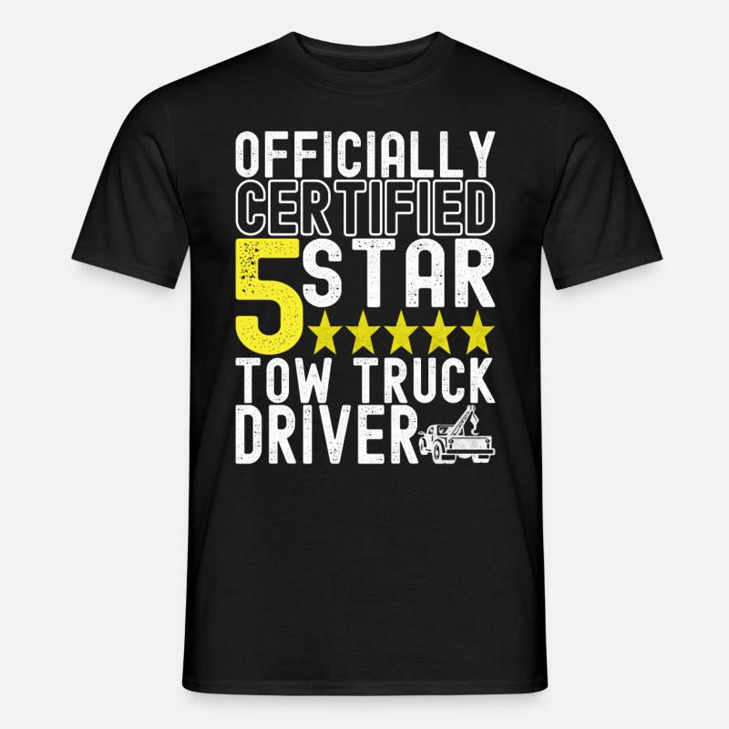 Abschleppwagen Abschleppdienst - Männer T-Shirt - Schwarz