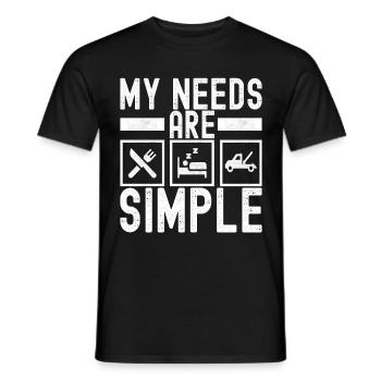 Service de remorquage de dépanneuse - T-shirt homme - noir - Devant - AI Model Male 178 light (178cm)