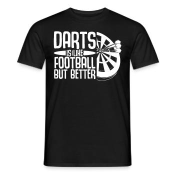 Darts Dartboard Dart - Männer T-Shirt - Schwarz - Vorne - AI Model Male 178 light (178cm)