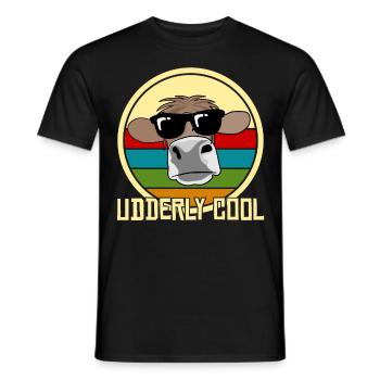 Cow Farmer Veau Ferme Veau Vaches - T-shirt homme - noir - Devant - AI Model Male 178 light (178cm)