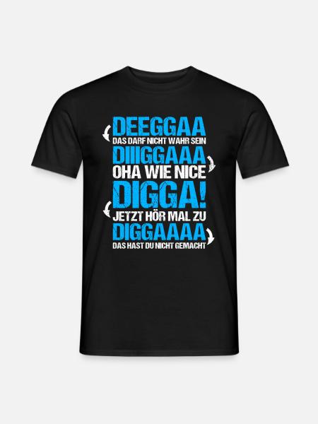 Digga Definition Norddeutsch - Männer T-Shirt - Schwarz