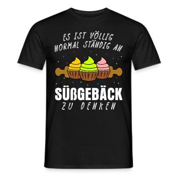 Konditor Cupcakes Backen Konditorei - Männer T-Shirt - Schwarz - Vorne - AI Model Male 178 light (178cm)