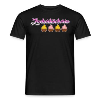 Konditorin Cupcakes Zuckerbäckerin - Männer T-Shirt - Schwarz - Vorne - AI Model Male 178 light (178cm)
