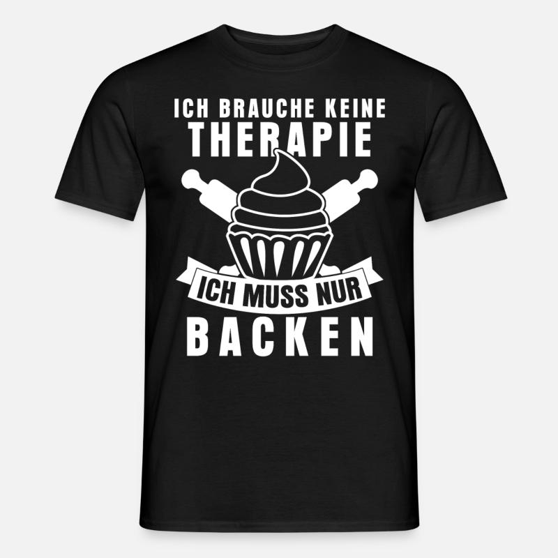Bäcker Backen Cupcakes Bäckerei - Männer T-Shirt - Schwarz