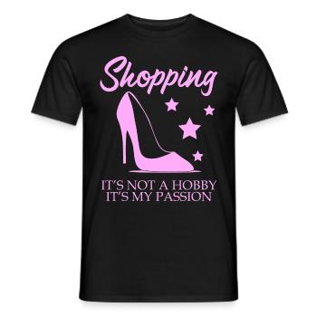 Shopping Shoes High Heels - Men's T-Shirt - black - Front - AI Model Male 178 light (178cm)